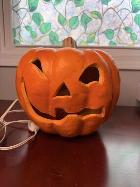 Vintage Trendmasters 1993  Halloween Illuminated Pumpkin Blowmold - TESTED/WORKS